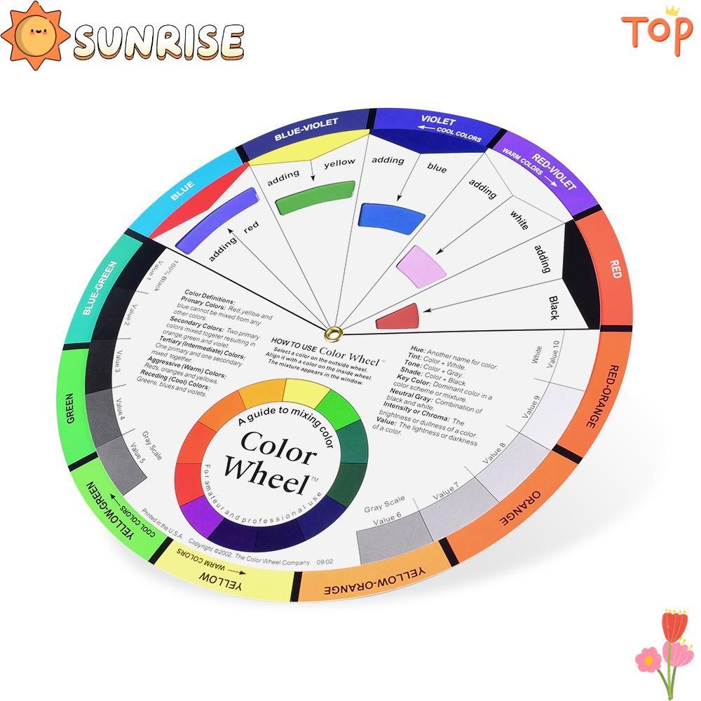 SUNRISE Color Spectrum, การ์ดล้อสี 14 ซม., วงกลม Chromatic