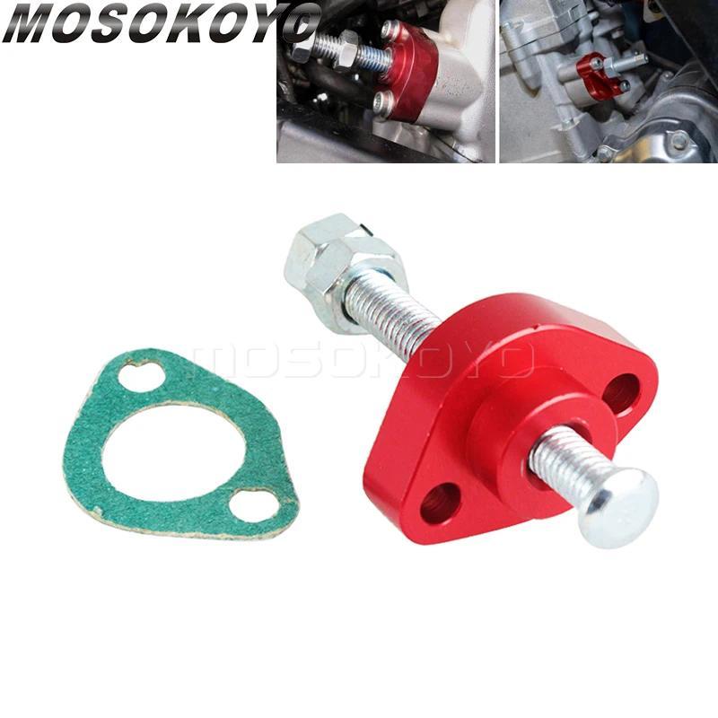 G CNC Motorcycle Red Manual Cam Timing Chain Tensioner For Honda CB CBR 1100XX 900RR 600F3 600F4/F4I