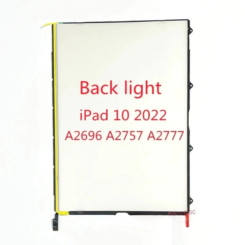 Backlight จอแสดงผล LCD กลับฟิล์มสําหรับ iPad 10 10.9 A2696 A2757 A2777 ซ่อม LCD