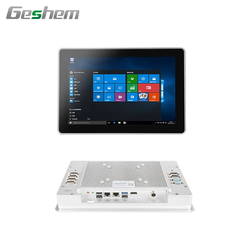 ขายสูง 12 15 19 21 RJ45/R232 I3 I5 I7 J1900 Linux/ Win10 IP65 พร้อมหน้าจอสัมผัสแบบ Capacitive แผงอุต