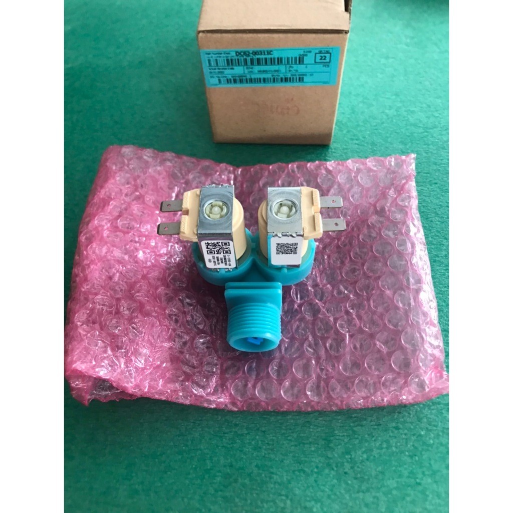 ใหม่ แท้ ศูนย์ วาล์วน้ำเข้า เครื่องซักผ้า 2 ทาง ขาหันข้าง ซัมซุง พาร์ท DC62-00311C  รุ่นในรายละเอียด