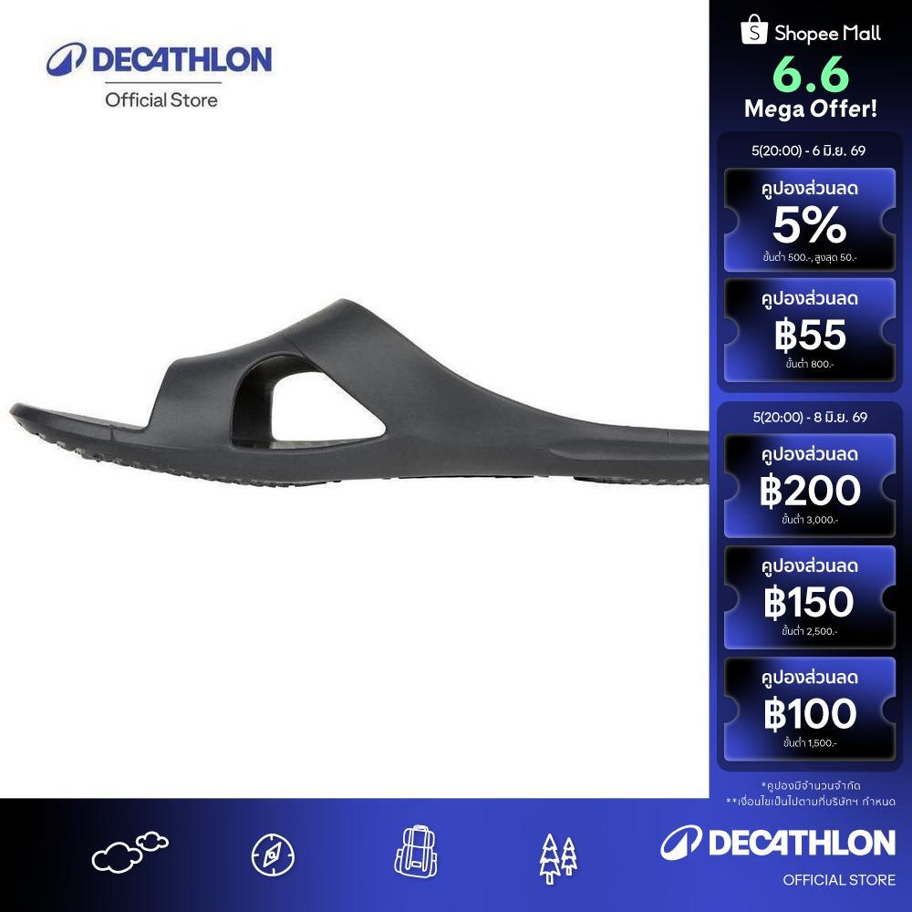 Decathlon Men'S Pool Sandals Slap 100 Basic รองเท้าแตะเดินริมสระสำหรับผู้ชายรุ่น Slap 100 Basic - Grey