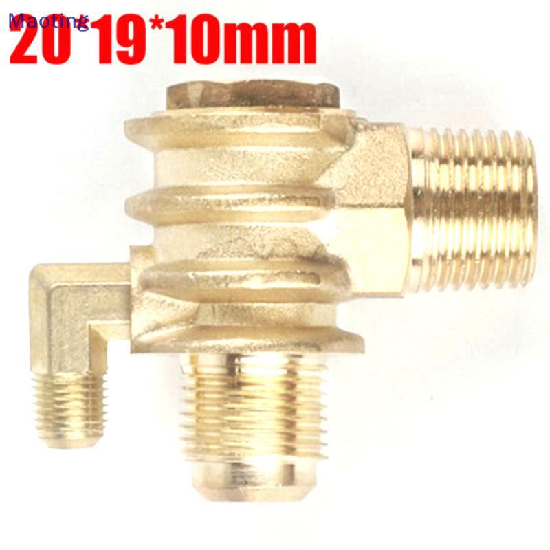 [MT] 3 พอร์ต Che Valves One Way Male-Threaded Workshop Airpressor 20*19*10 มม.