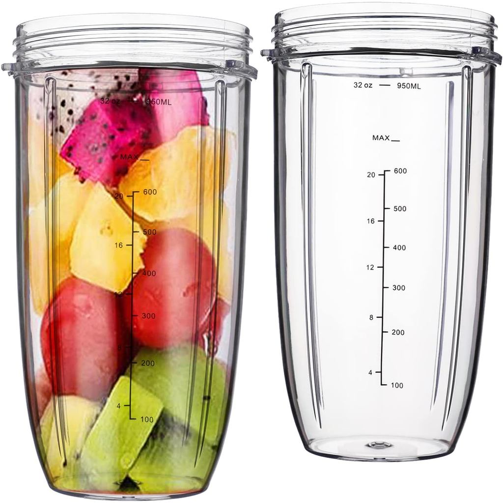 ถ้วยทดแทนสําหรับ Nutribullet Blender N12-1001, NBR-0601, NBR-0801, NBR-1201, NB9-0901, NB91, NB9-130