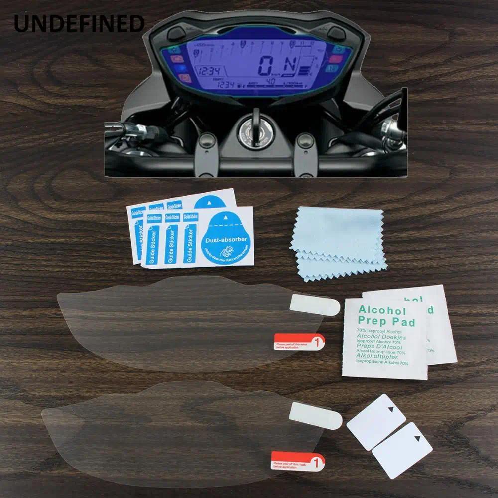 B 2 Set Motorcycle Dashboard Cluster Scratch Speedometer Screen Protector Film Decals For Suzuki SV6