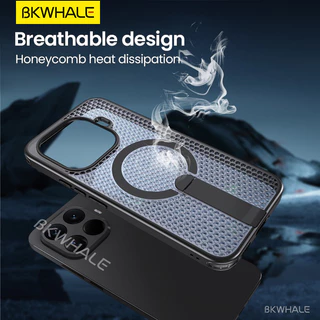 BKWHALE Coolingเคสโทรศัพท์แม่เหล็กสําหรับXiaomi Poco F8 Ultra F7 Ultra F8 Pro M8 M6 Pro X8 X7 Pro Max Xiaomi 17 15T 14T 17T Pro Max Anti Fallปกหลังปลอกนุ่ม