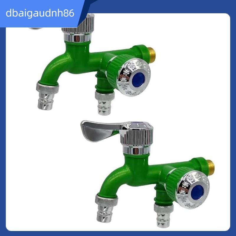 READY STOCK2PCS 2 Way Faucet Faucet Splitter Garden Hose Splitter Water Spickgot Splitter, Outdoor D