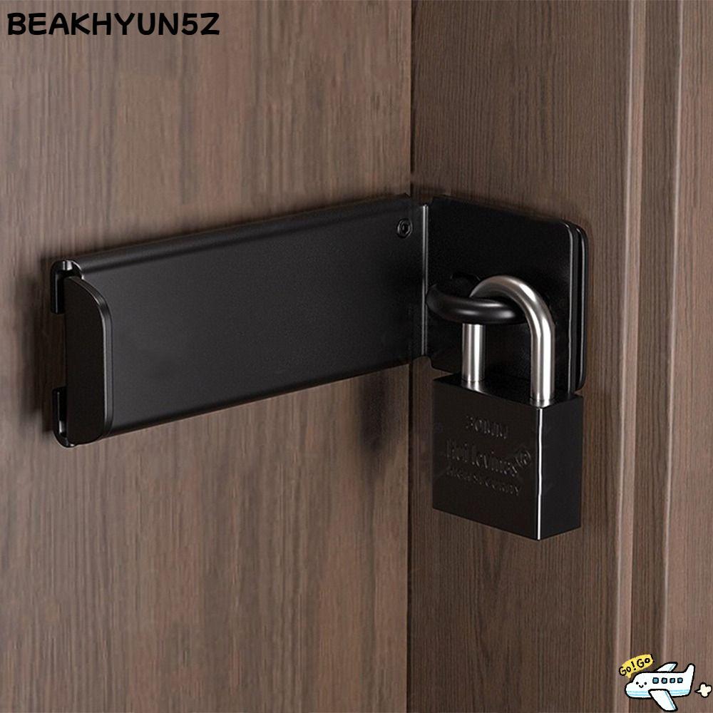 BEAKHYUN5Z ล็อคเข็มกลัดประตู, กันขโมยมุมขวากุญแจ Hasp, 90 องศาสแตนเลสขโมยประตู Hasps ประตู