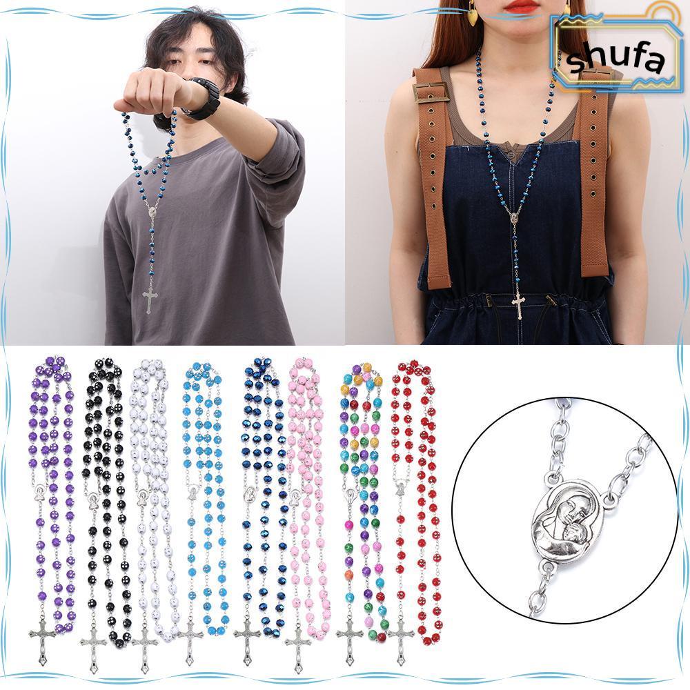 SHUFA 1 PC สร้อยคอลูกปัดลูกประคําชุดจี้หลากหลายรูปแบบ