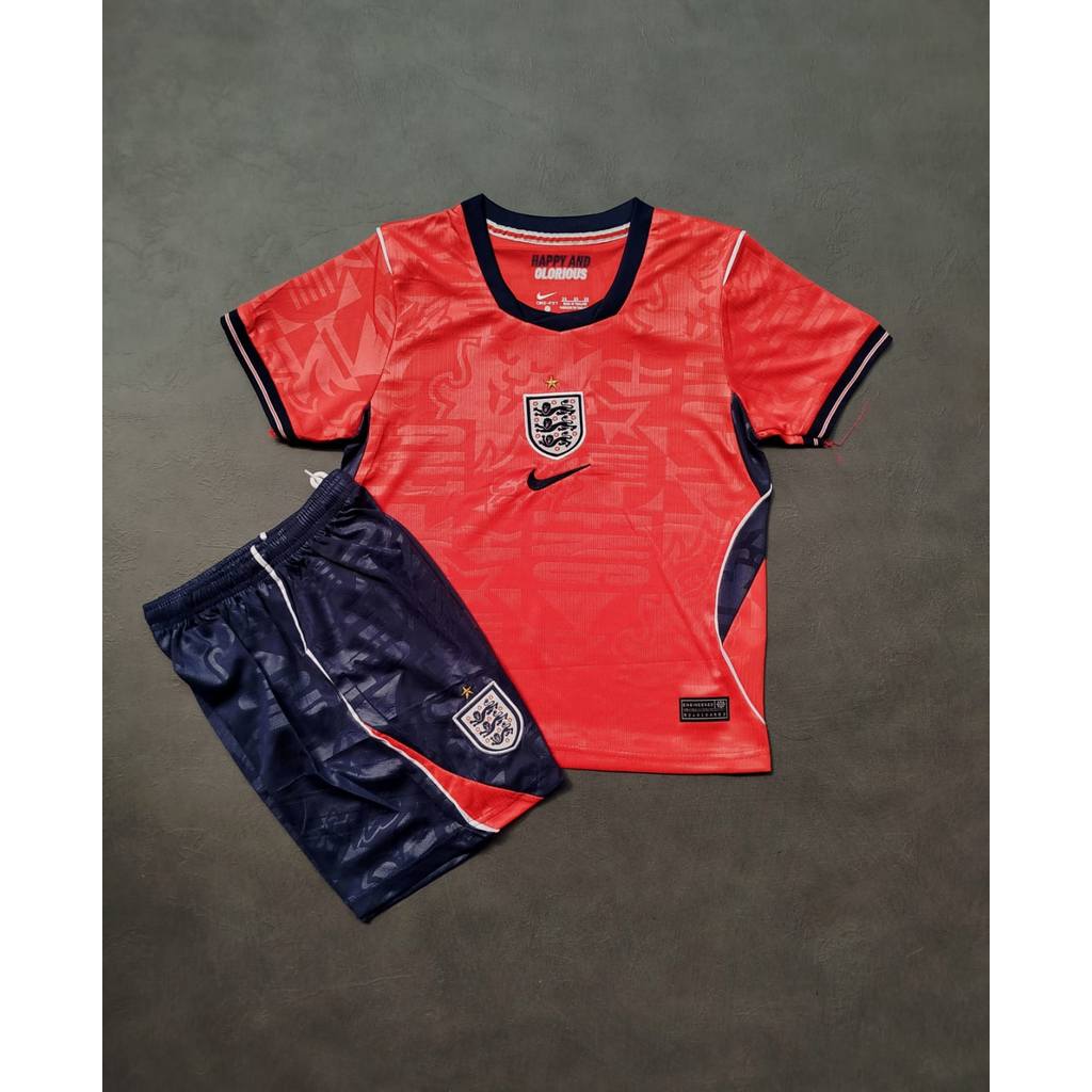 MERAH เด็ก JERSEY ชุด 3NGL4ND สีแดง 2026 เด็กฟุตซอลฟุตบอลชุดเสื้อฟุตบอลเด็กเสื้อ Jersey GO 1nggr15 เ
