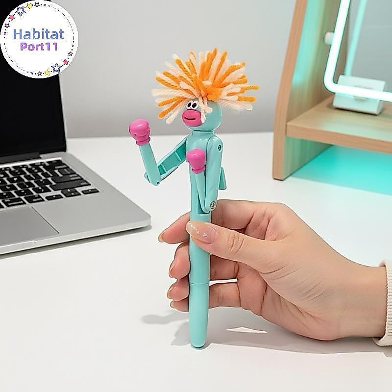 HabitatPort การ์ตูนความเครียดบรรเทาปากกา Creative ปากกาลูกลื่นปากกาเจลสําหรับนักเรียนสนุกเขียนหมึกเรียบห้องเรียนชุดของขวัญสํานักงาน th
