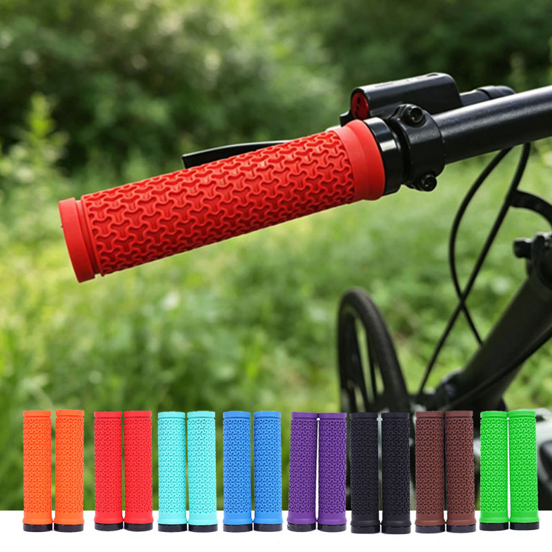 MTB Handle Grip Silicon Handle Grip Non-Slip Shock Absorbing สบาย Handle Grip สําหรับชิ้นส่วนปั่นจัก