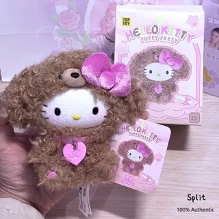 ของแท้ Hello Kitty Puppy Party Series เครื่องประดับกล่องลึกลับตุ๊กตา Zhao Lu สไตล์เดียวกัน