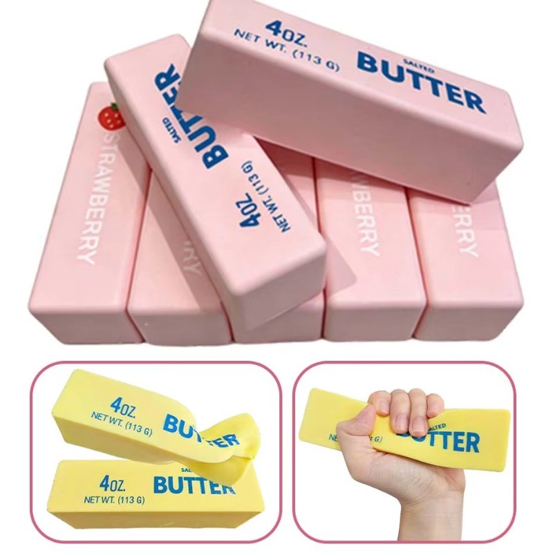 ในสต็อกแท่งเนย Squishy ของเล่นช้า Rising Squeeze ของเล่น Butter Bar อิฐ Squishy Fidget ของเล่น Anti Stress Release Relax ของขวัญ