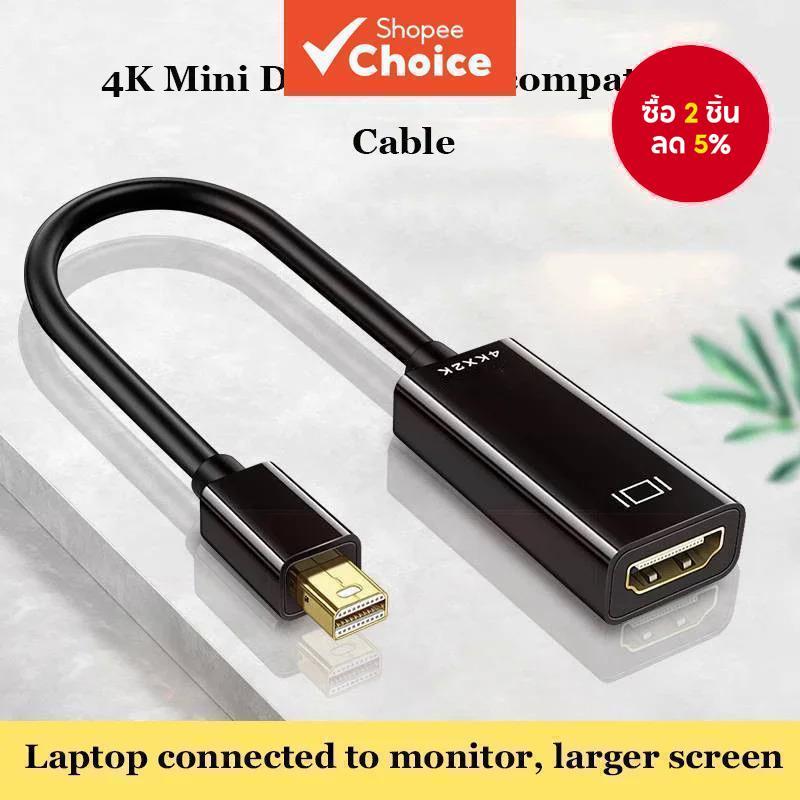 Mini Display Port to Female HDMI HDTV-เข้ากันได้กับอะแดปเตอร์ 4K/1080P Converter สําหรับ MacBook PC