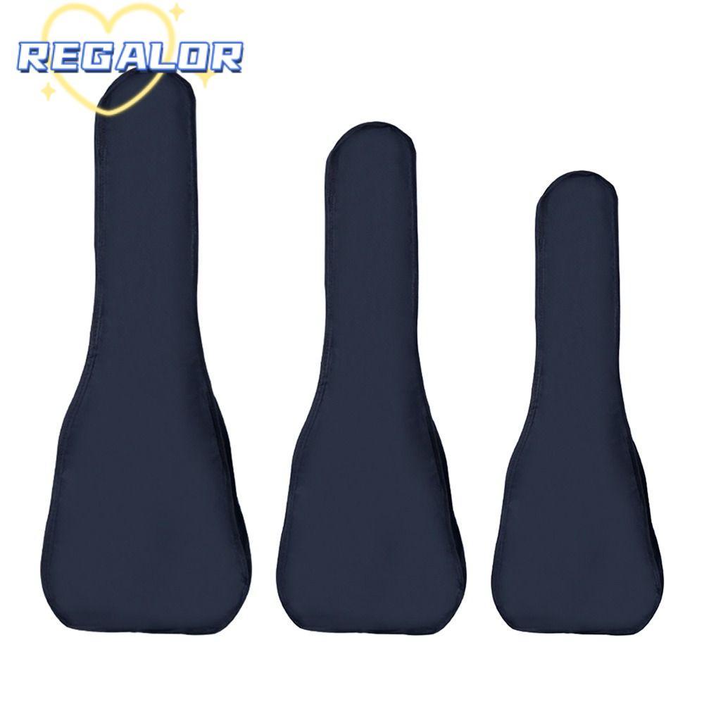 REGALOR0G กล่องกันน้ํากีตาร์, แบบพกพา 21/23/26 นิ้วกระเป๋า Ukulele ผ้านุ่มกันน้ํา Ukulele Backpack Ukulele