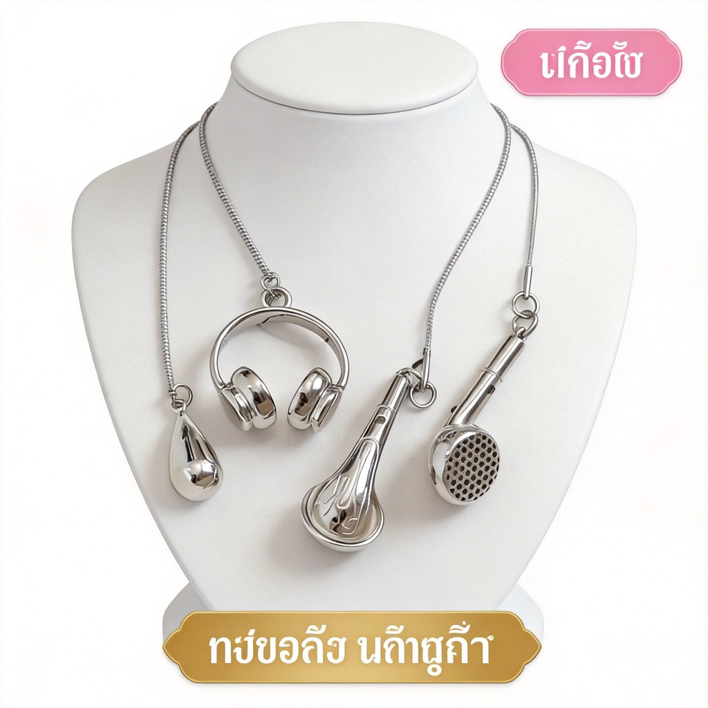 สร้อยคอ ใบไม้ เงิน ฟ้า เกาหลี หวาน ชุบ necklace choker clavicle chain pendant