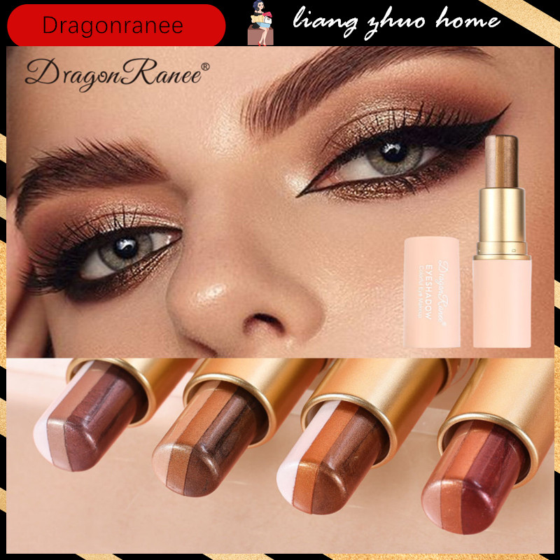 Dragon Ranee All In One Lazy Eyeshadow Stick กันน้ํายาวนาน Shimmering Eye แต่งหน้า Tint สําหรับนักเรียนหญิงวันที่ Night Party Travel ครีมอายแชโดว์