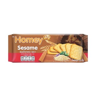 โฮมมี่ ขนมปังกรอบรสงา Homey Cracker Sesame 120g.