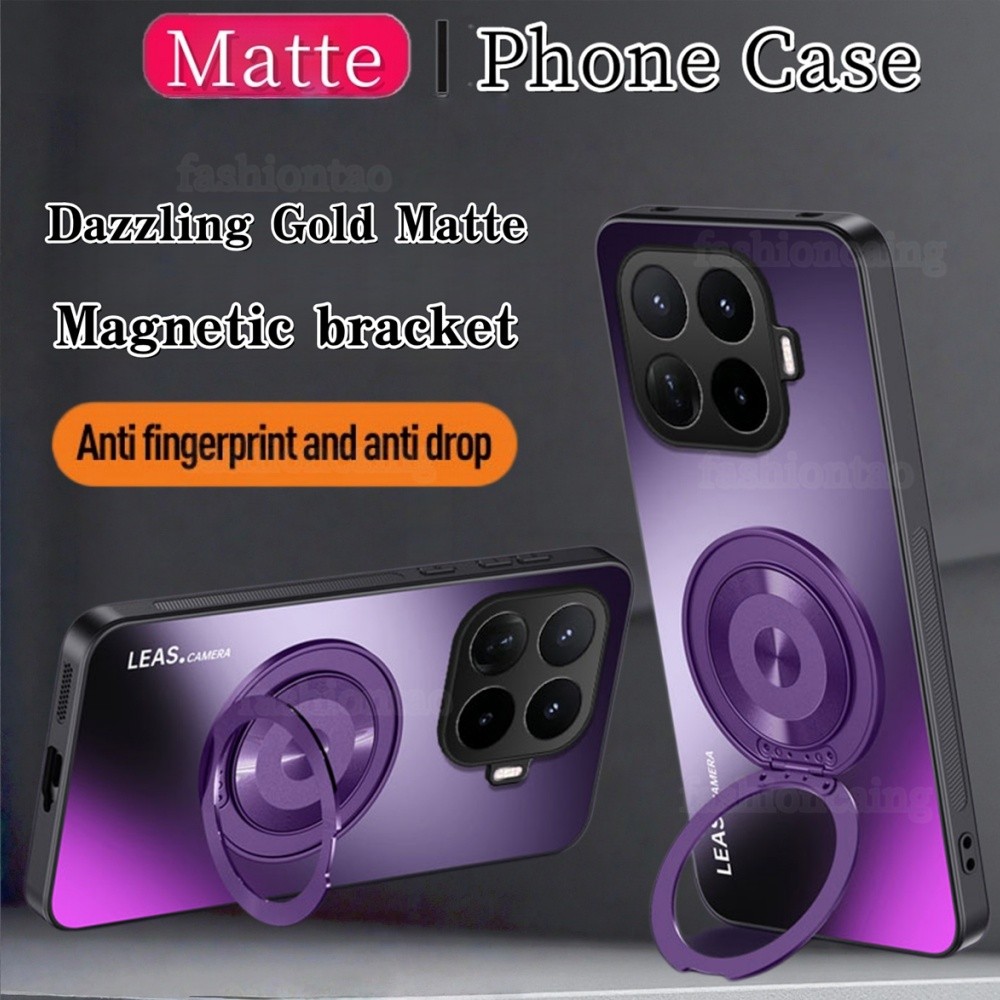 ปลอกสําหรับ Xiaomi 17T Pro 17TPro 1 7 17 T Xiaomi17T Pro Xiaomi17TPro 5G 2026 Frosted พราว Matte Magnetic Bracket เคสโทรศัพท์เลนส์กล้องกันกระแทก Hard ฝาหลัง