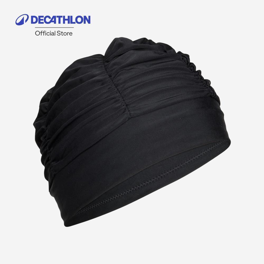 Decathlon Volume Mesh Swimming Cap Stretchy หมวกว่ายน้ำชนิดผ้ารุ่น Volume - Black