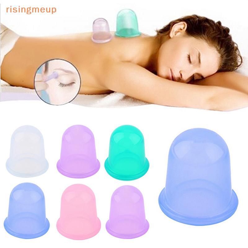 [risingmeup] Body Massage Helper Anti Cellulite Vacuum Silicone Massage Cupping Health Care ใหม่