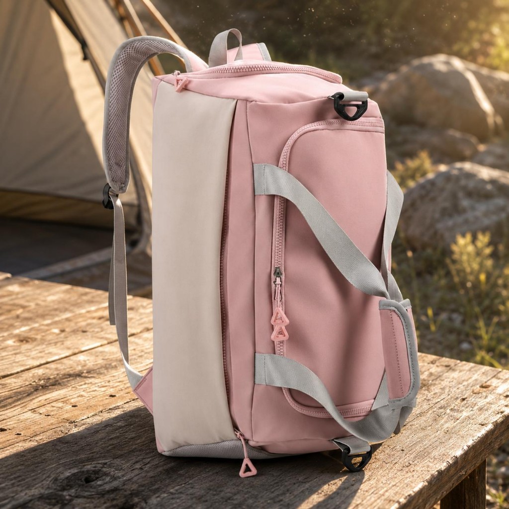 Convertible กระเป๋าเป้สะพายหลัง Duffel มัลติฟังก์ชั่ฟิตเนสกระเป๋าเดินทาง Gym Duffel กระเป๋าเสริมซิปส