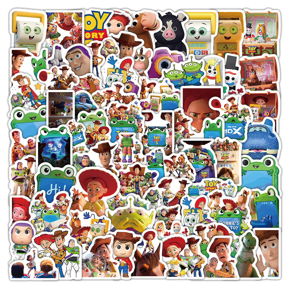 อินเทรนด์ Toy Story Themed สติกเกอร์ 102 ชิ้นสติ๊กเกอร์ตกแต่งสําหรับ DIY Craft & Journal