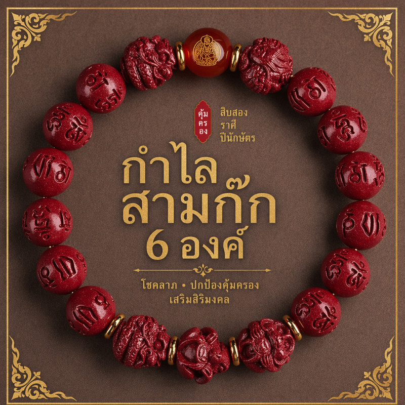 สร้อยข้อมือ 12 ราศี ปิงอันทรายสีม่วงทองคําหกคํา สําหรับผู้ชายและผู้หญิง