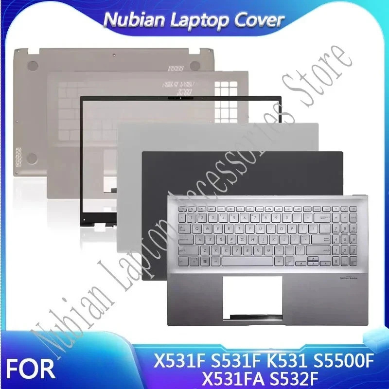 New สําหรับ X531F S531F K531 S5500F X531FA S532F แล็ปท็อป LCD ปกหลังด้านหน้า Bezel Top Palmrest คีย์