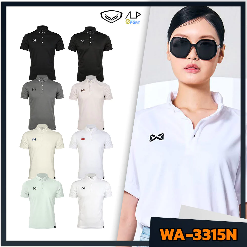 💥ลดโหดเหมือนโกรธใคร!💥 เสื้อโปโล warrix วาริกซ์ วอริกซ์ WA-3315N WA-PLAN15 CLASSIC POLO S6 แท้ 100