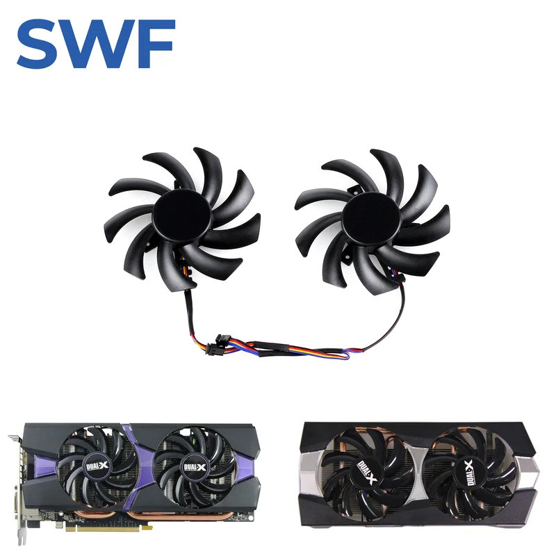 -FDC10H12S9-C พัดลมระบายความร้อนสําหรับ Sapphire HD6850 HD6970 HD7870 2G HD7950 HD7970 XFX R9 270 28