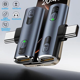 อะแดปเตอร์หูฟัง Type-C ถึง Type-C รองรับการชาร์จเร็วPD 100W ใช้งานได้สองฟังก์ชัน คือ ชาร์จเร็วและจ่ายไฟ