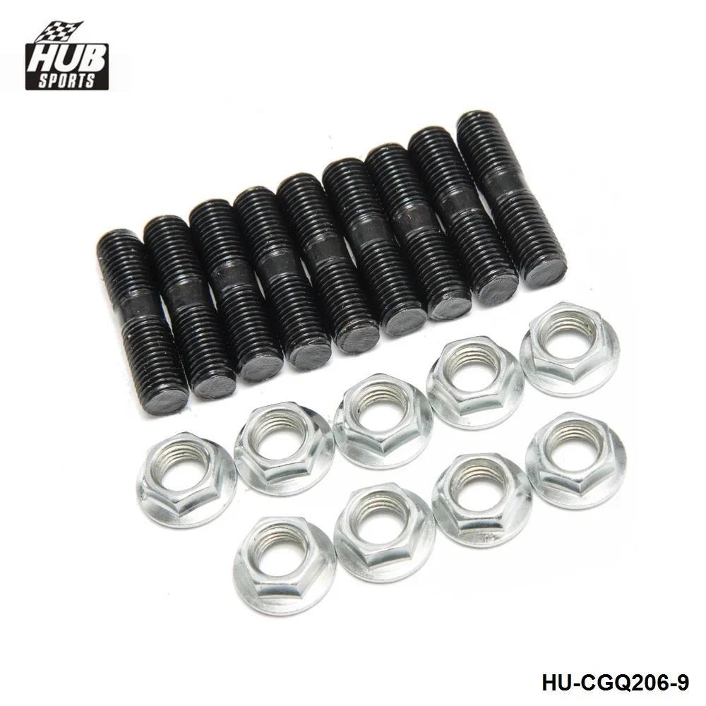 HU Hub  -9 x M10x1.25 Turbo Studs +Lock Nut For Subaru TD05H, TD06 Turbos (L:40 mm) HU-CGQ207