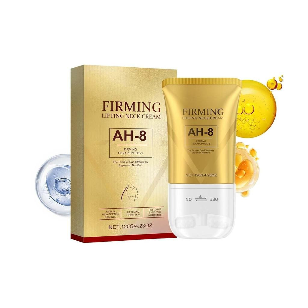 AH-8 Firming Neck Cream,เหมาะสําหรับผิวหลวม,การดูแลร่างกายที่สะดวกสบาย,ครีมทาคอพร้อมลูกกลิ้ง,ให้ความ