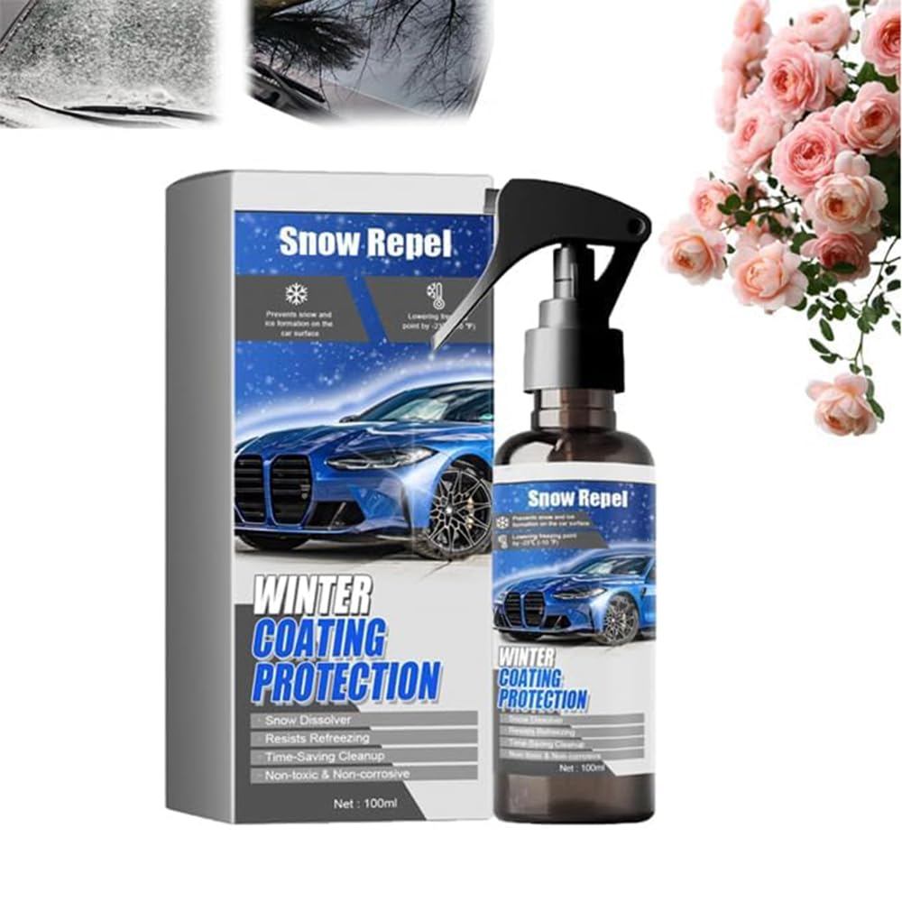 CarWindshieldSnowMeltingSpray,WindbreakerSprayforWinter,Multi-PurposeCarWindowRemoverSnowsSpraysforA