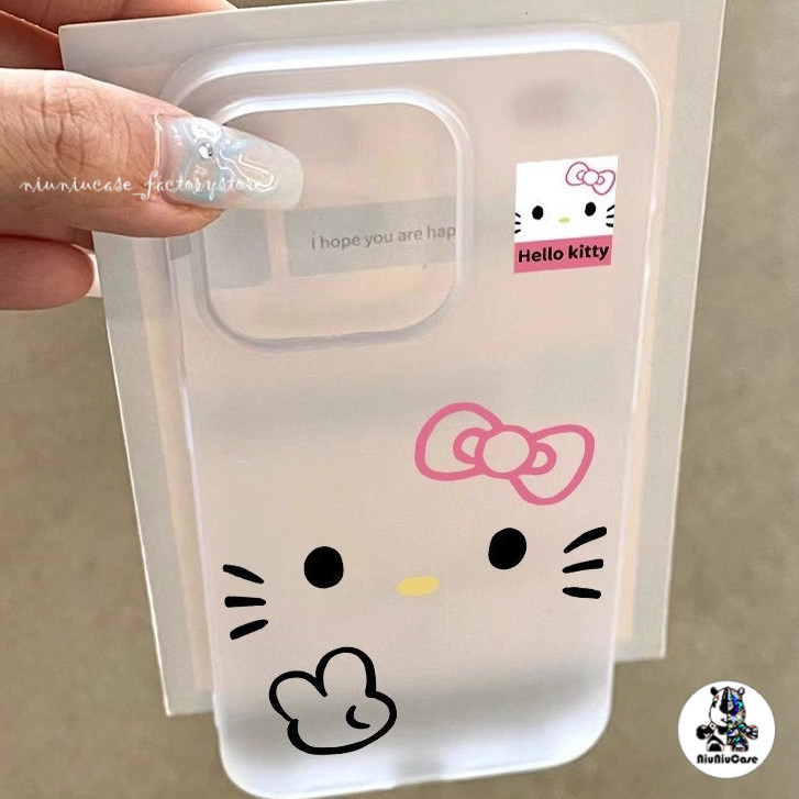 เคสไอโฟน 17 แอปเปิ้ลโทรศัพท์เคส Matte KTแมว for iPhone 13 12 11 14 15 16 17 PRO MAX X XS MAX XR 7 8 16 PLUS เคสโทรศัพท์