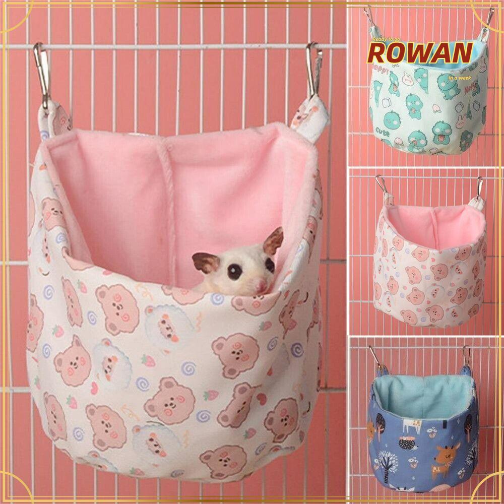 ROWANTH เปลญวนหนูแฮมสเตอร์, สบายแขวนหนูตะเภาถุงนอน, ประณีตนุ่มตุ๊กตา Breathable สัตว์เลี้ยงขนาดเล็ก Nest Bunny