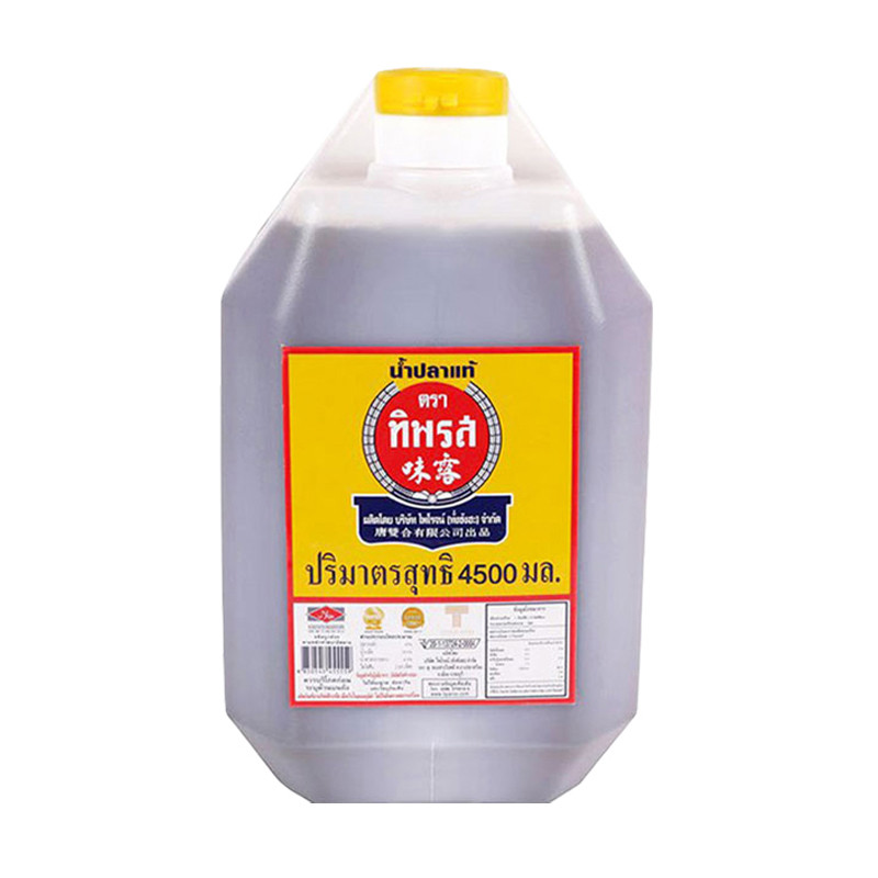 ทิพรส น้ำปลาแท้ 4.5 ล. (TIPAROS Fish Sauce 4.5 l) โปโลแมน POLOMAN