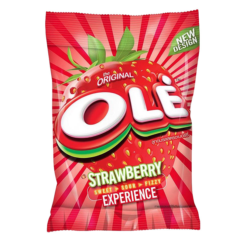 โอเล่ ลูกอม รสสตรอเบอร์รี่ 500 เม็ด (OLE Candy Strawberry 500 pcs)