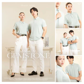 Grand sport เสื้อคอปกแกรนด์สปอร์ตเนื้อผ้ารู้สึกนุ่มและเบา รู้สึกสบายเมื่อสวมใส่ ซับเหงื่อ รหัส : 012299 แท้100