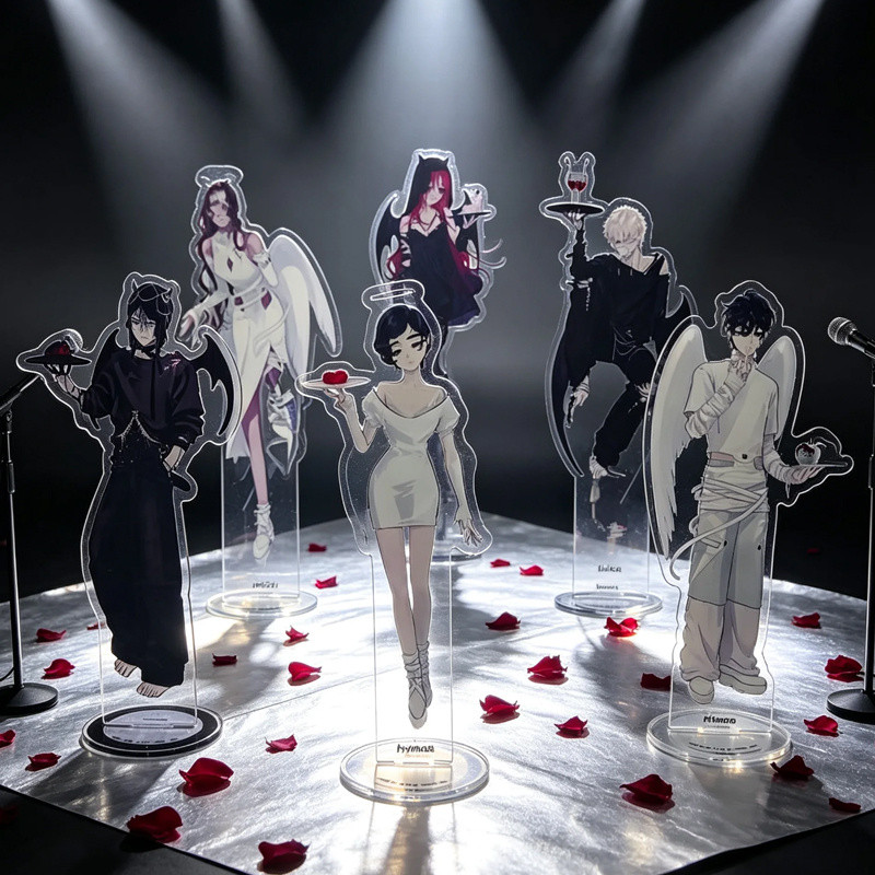 6 ชิ้น/เซ็ต Alien Stage Mizi Suae Ivan Till Hyuna Luka อะคริลิค Standee อะนิเมะเดสก์ท็อปคอลเลกชันคอสเพลย์ Props วันเกิดตารางตกแต่งของขวัญ