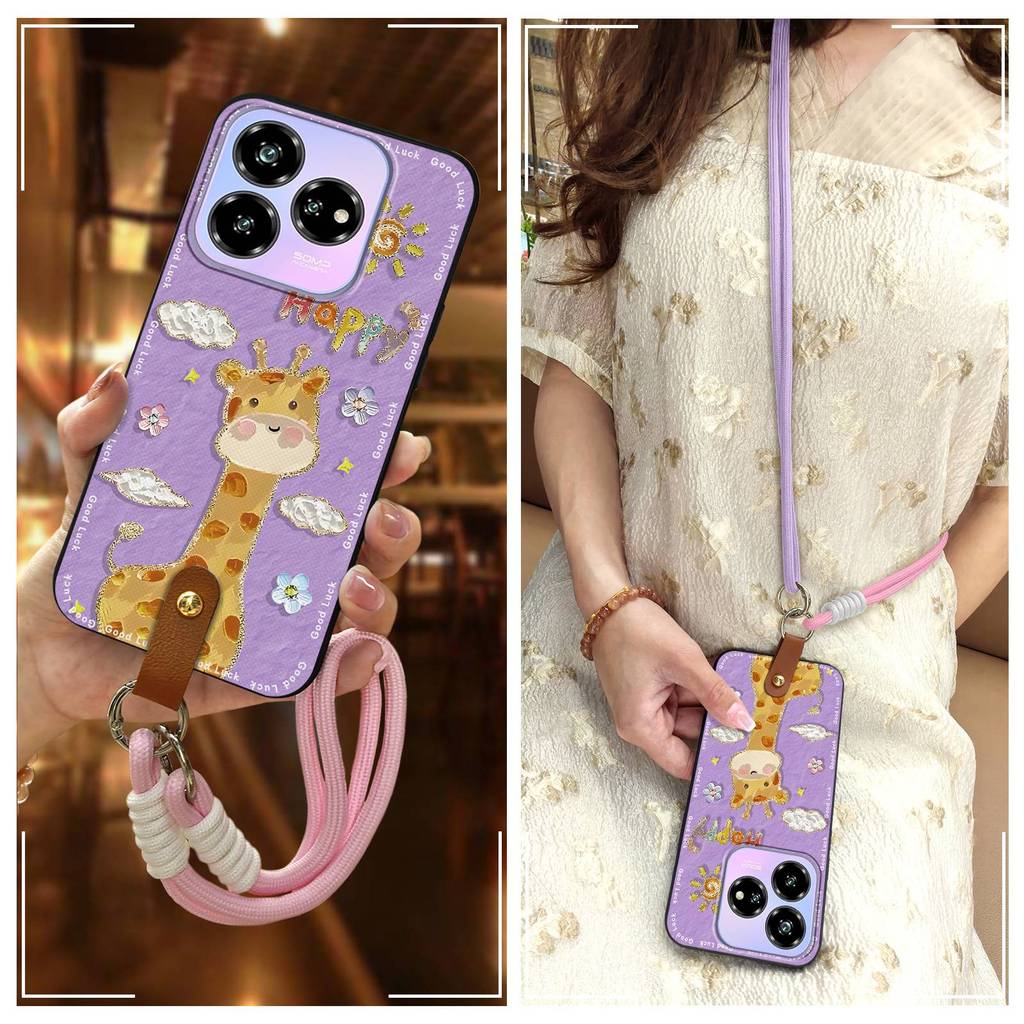 ป้องกันฝุ่นแนวทแยงเคสโทรศัพท์สําหรับ ZTE Blade V60 ออกแบบ/Axon 60 Lite TPU ฝาหลังกันน้ํา Graffiti ออ