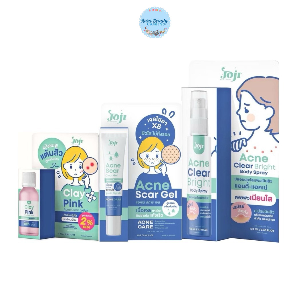🎉  JOJI Secret Young Clay Pink Acne Clear Lotion 15ml ผลิตภัณฑ์โลชั่นแต้มสิว