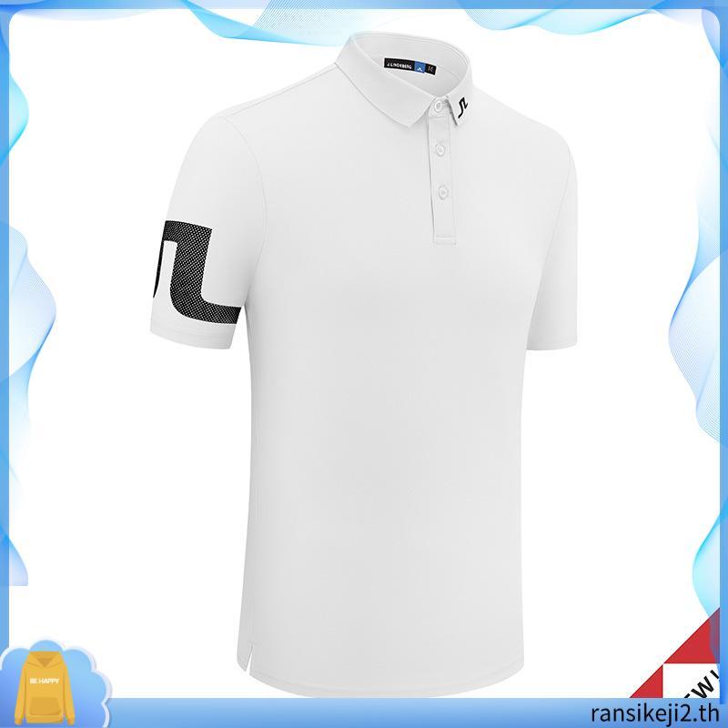 J LINDEBERG Tit golf shorts Sleeves Men's JL Golf Apprael Men's Quick Dry Golf T-Shirts#2301