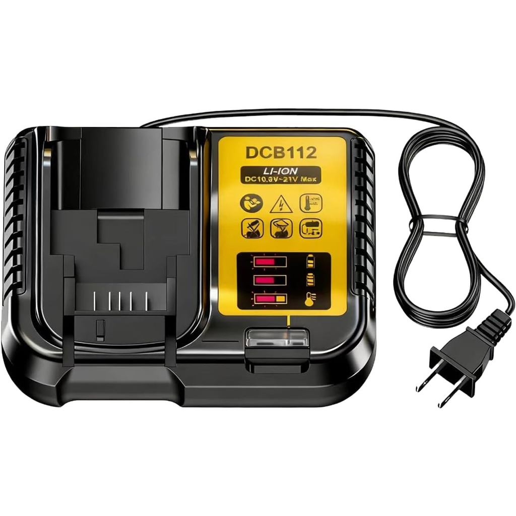 DCB112 Fast Charger Repalcement สําหรับ Dewlt แบตเตอรี่ Charger ใช้งานร่วมกับ Dewlt 12 V/20 V Max แบ
