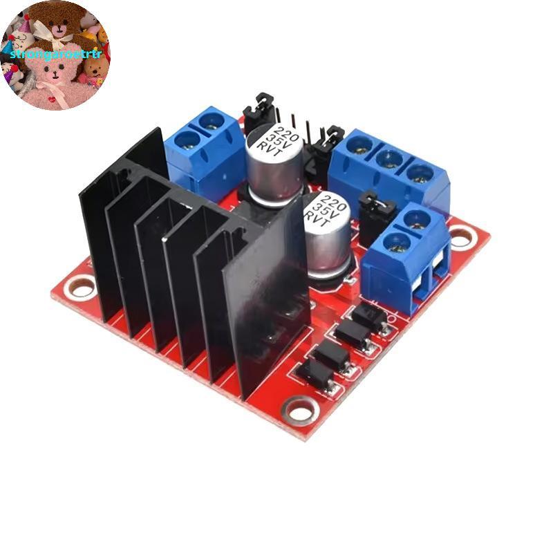 Strongaroetrtr L298N บอร์ดขับมอเตอร์ DC & Stepper Motor Driver Module สําหรับหุ่นยนต์อัจฉริยะรถ TH