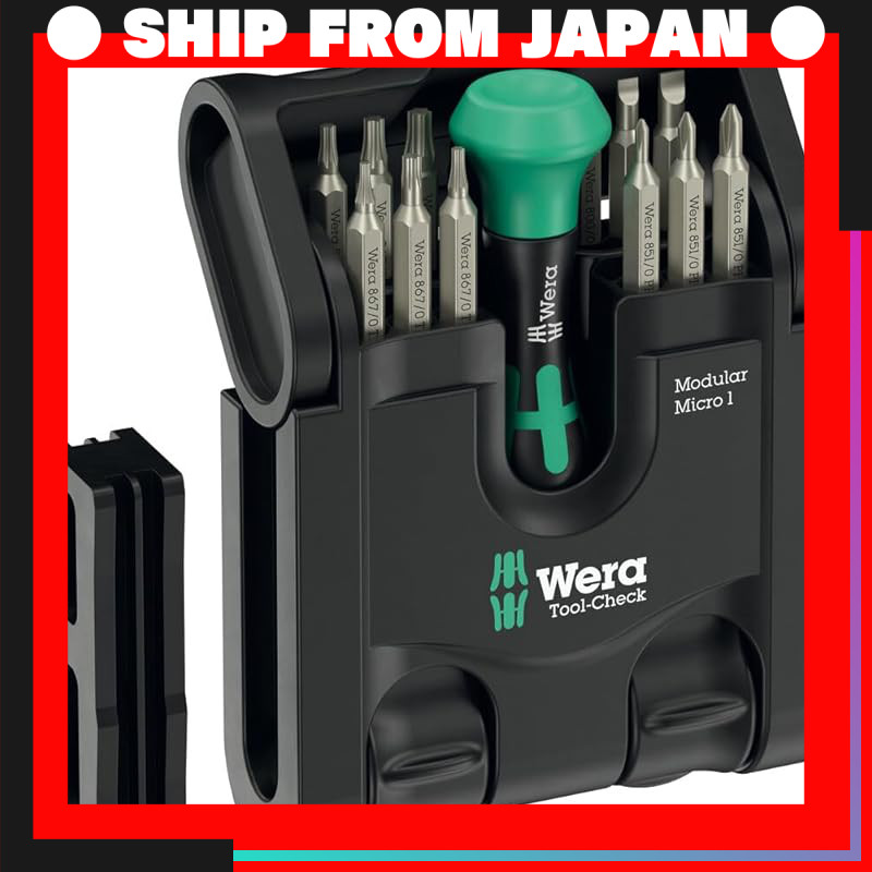 Wera 05049002001 | Tool-Check Modular Micro 1, 21-piece (Official Japanese Import)