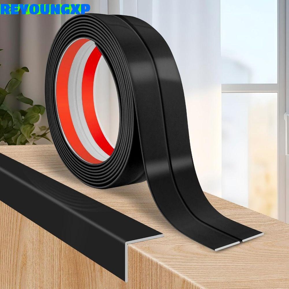 REYOUNGXP ตัวป้องกันมุมผนัง, ลอกกาวในตัวและมุมติด Moulding Trim, คุณภาพสูง Bendable L รูปร่างฟรีตัดแถบกาวเพดาน