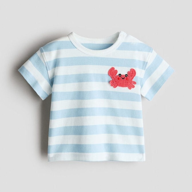 H&M(เอชแอนด์เอ็ม) เสื้อยืดดีไซน์ลายโมทีฟ เด็กอ่อน 1336473_2